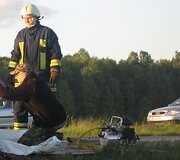 Įvykio vietoje dirbo ekspertas.