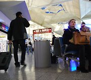 Keleiviai Londono Stanstedo oro uoste