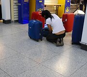 Keleiviai Londono Stanstedo oro uoste