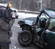 Sudaužytas &bdquo;Audi&ldquo; automobilis