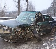 Sudaužytas &bdquo;Audi&ldquo; automobilis