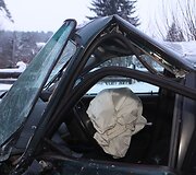 Sudaužytas &bdquo;Audi&ldquo; automobilis