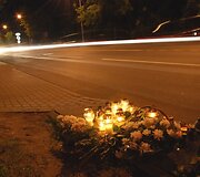 Vieta, kur žuvo motociklininkas