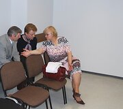 Nukentėjusiaisiais pripažinti teisėjai: L.Garnelienė (de&scaron;inėje), I.Stacevičienė ir E.Meidus.