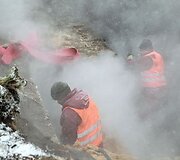 Avarija &scaron;ilumos tinkluose Savanorių prospekto ir Vilkpėdės gatvių sankryžoje. 