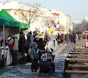 Užgavėnių turgus Rotu&scaron;ės aik&scaron;tėje