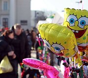 Užgavėnių turgus Rotu&scaron;ės aik&scaron;tėje