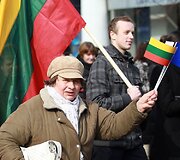 Lenkų protesto akcija Vilniuje