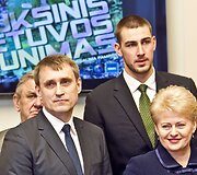 Kęstutis Kemzūra, Jonas Valančiūnas ir Dalia Grybauskaitė
