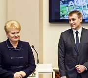 Dalia Grybauskaitė ir Kęstutis Kemzūra