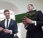 Dovydas Redikas ir Jonas Valančiūnas