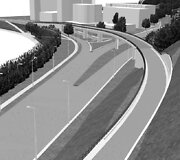 Įkasta simbolinė naujojo viaduko kapsulė.