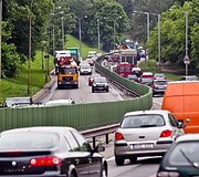 Įkasta simbolinė naujojo viaduko kapsulė.