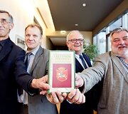 Knygos &bdquo;Lietuvos istorija&ldquo; pristatymas Užsienio reikalų ministerijoje.