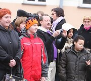 Lietuvos, Europos Sąjungos ir NATO vėliavų pakėlimas S.Daukanto aik&scaron;tėje, minint Lietuvos įsijungimo į &Scaron;iaurės Atlanto Sutarties Organizaciją (NATO) 5-ąsias metines