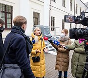 Valstybinės duomenų inspekcijos patalpose  svarstymas dėl baudos skyrimo už &bdquo;Media4 Change&ldquo; projektą
