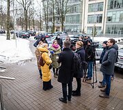 Valstybinės duomenų inspekcijos patalpose  svarstymas dėl baudos skyrimo už &bdquo;Media4 Change&ldquo; projektą