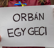 Protestas prie Vengrijos ambasados