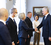 Gitanas Nausėda susitiko su Vokietijos užsienio reikalų ministre Annalena Baerbock.