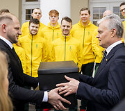Lietuvos kurčiųjų sportininkų delegacijos palydėtuvės