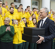 Lietuvos kurčiųjų sportininkų delegacijos palydėtuvės
