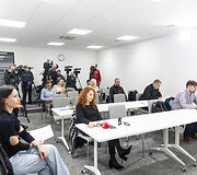 Spaudos konferencija apie neapykantą prie&scaron; kitataučius karinio konflikto metu