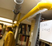 Prie&scaron;gaisrinė sistema Vilniaus universiteto bibliotekoje