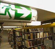 Prie&scaron;gaisrinė sistema Vilniaus universiteto bibliotekoje