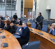 Vilniaus savivaldybės salėje įvyko susitikimas su visuomenę dėl atliekų rū&scaron;iavimo gamyklos statybų.