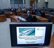 Vilniaus savivaldybės salėje įvyko susitikimas su visuomenę dėl atliekų rū&scaron;iavimo gamyklos statybų.