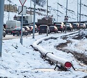 Spūstys Geležinio Vilko gatvėje ties A.Go&scaron;tauto gatve.
