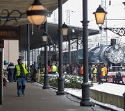 Filmo &bdquo;Ana Karenina&ldquo; filmavimo akimirka