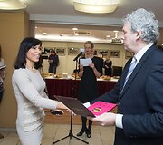 Pagerbti Europos bei pasaulio čempionatų prizininkai.