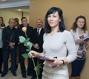 Pagerbti Europos bei pasaulio čempionatų prizininkai.