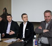 Knygos &bdquo;Kas laimėjo Žalgirio mū&scaron;į? Istorinio paveldo dalybos Vidurio ir Rytų Europoje&ldquo;, pristatymas. 