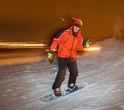 Naktinis slidinėjimas Liepkalnyje 