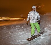 Naktinis slidinėjimas Liepkalnyje 