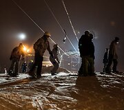 Naktinis slidinėjimas Liepkalnyje 