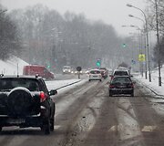 Antradienio rytą Vilniuje sninga