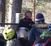 Verkių parke i&scaron;kelti inkilai