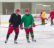 Lietuvos ledo ritulio rinktinės treniruotė