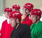 Lietuvos ledo ritulio rinktinės treniruotė