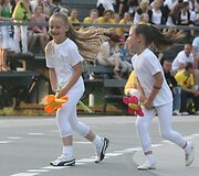 Akimirkos i&scaron; sporto žaidynių atidarymo &scaron;ventės.