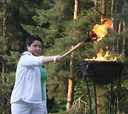 Akimirkos i&scaron; sporto žaidynių atidarymo &scaron;ventės.