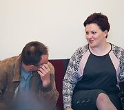 Muitininkas &Scaron;arūnas &Scaron;matavičius ir pasienietė Ilona &Scaron;apel