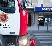 Gaisras Vilniaus centre 