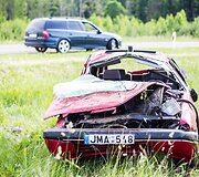 Avarija kelyje Vilnius-Trakai