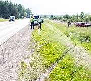 Avarija kelyje Vilnius-Trakai