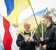 Katedros aik&scaron;tėje vyko Ukrainos palaikymo akcija
