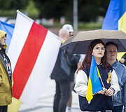 Katedros aik&scaron;tėje vyko Ukrainos palaikymo akcija